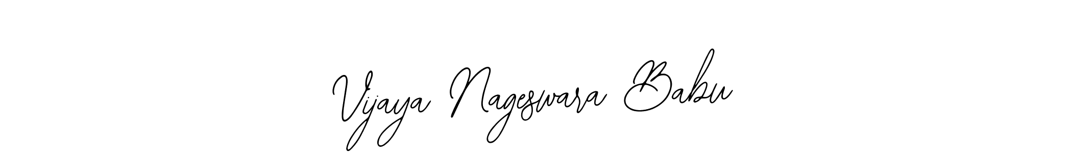 Also You can easily find your signature by using the search form. We will create Vijaya Nageswara Babu name handwritten signature images for you free of cost using Bearetta-2O07w sign style. Vijaya Nageswara Babu signature style 12 images and pictures png