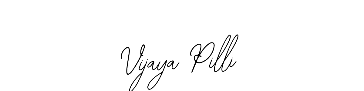 Also You can easily find your signature by using the search form. We will create Vijaya Pilli name handwritten signature images for you free of cost using Bearetta-2O07w sign style. Vijaya Pilli signature style 12 images and pictures png