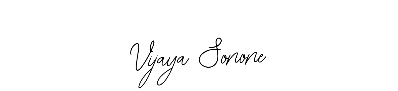 You should practise on your own different ways (Bearetta-2O07w) to write your name (Vijaya Sonone) in signature. don't let someone else do it for you. Vijaya Sonone signature style 12 images and pictures png