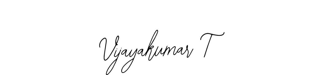 Make a beautiful signature design for name Vijayakumar T. With this signature (Bearetta-2O07w) style, you can create a handwritten signature for free. Vijayakumar T signature style 12 images and pictures png