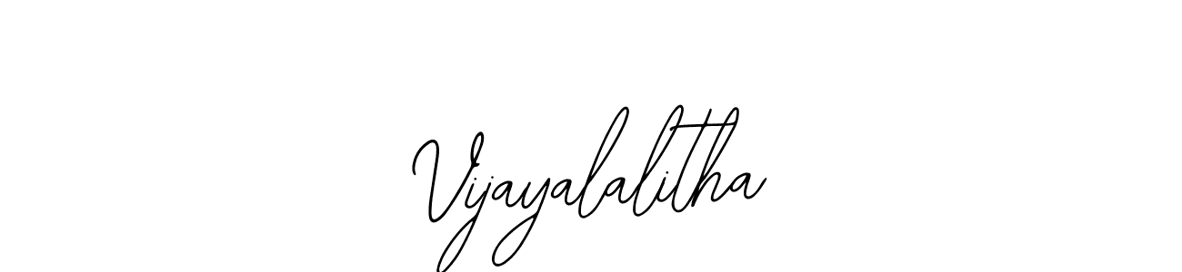 Also we have Vijayalalitha name is the best signature style. Create professional handwritten signature collection using Bearetta-2O07w autograph style. Vijayalalitha signature style 12 images and pictures png