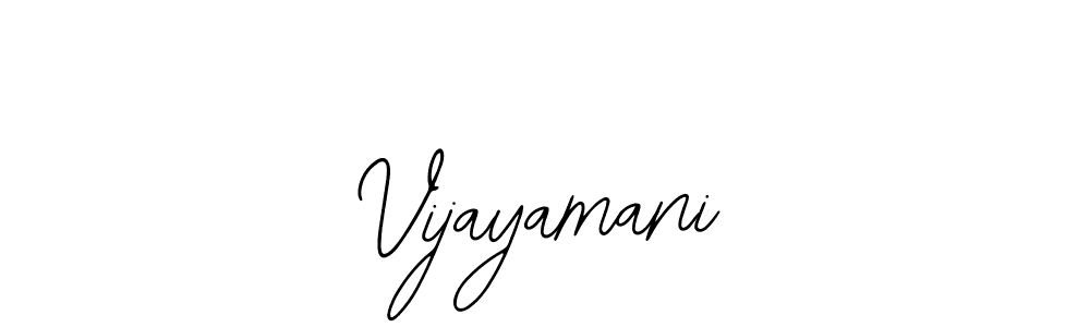 How to make Vijayamani name signature. Use Bearetta-2O07w style for creating short signs online. This is the latest handwritten sign. Vijayamani signature style 12 images and pictures png