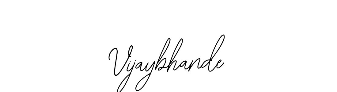 The best way (Bearetta-2O07w) to make a short signature is to pick only two or three words in your name. The name Vijaybhande include a total of six letters. For converting this name. Vijaybhande signature style 12 images and pictures png