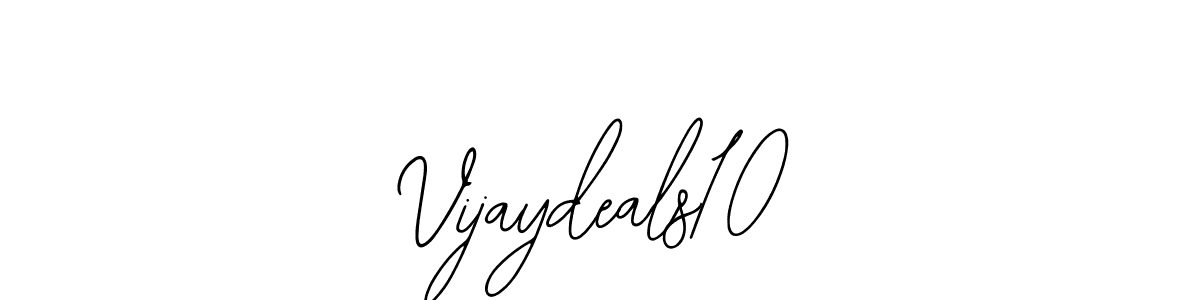 How to Draw Vijaydeals10 signature style? Bearetta-2O07w is a latest design signature styles for name Vijaydeals10. Vijaydeals10 signature style 12 images and pictures png