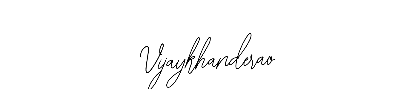 You should practise on your own different ways (Bearetta-2O07w) to write your name (Vijaykhanderao) in signature. don't let someone else do it for you. Vijaykhanderao signature style 12 images and pictures png