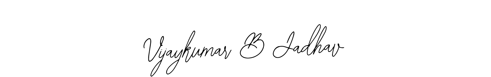 How to make Vijaykumar B Jadhav name signature. Use Bearetta-2O07w style for creating short signs online. This is the latest handwritten sign. Vijaykumar B Jadhav signature style 12 images and pictures png