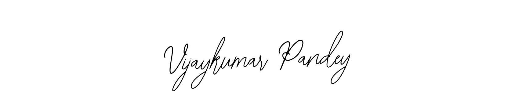 Also we have Vijaykumar Pandey name is the best signature style. Create professional handwritten signature collection using Bearetta-2O07w autograph style. Vijaykumar Pandey signature style 12 images and pictures png