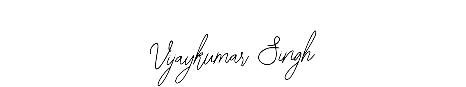 Also we have Vijaykumar Singh name is the best signature style. Create professional handwritten signature collection using Bearetta-2O07w autograph style. Vijaykumar Singh signature style 12 images and pictures png