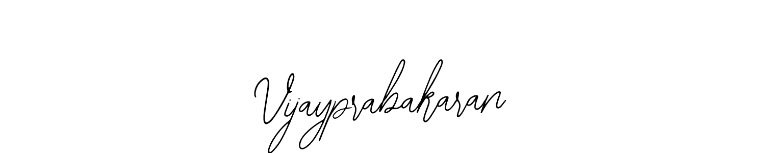 How to make Vijayprabakaran name signature. Use Bearetta-2O07w style for creating short signs online. This is the latest handwritten sign. Vijayprabakaran signature style 12 images and pictures png