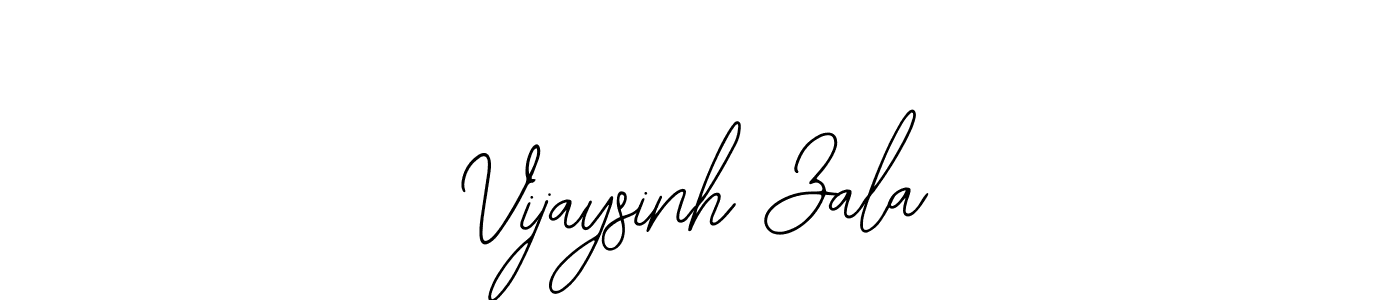 Design your own signature with our free online signature maker. With this signature software, you can create a handwritten (Bearetta-2O07w) signature for name Vijaysinh Zala. Vijaysinh Zala signature style 12 images and pictures png