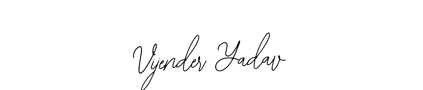 Create a beautiful signature design for name Vijender Yadav. With this signature (Bearetta-2O07w) fonts, you can make a handwritten signature for free. Vijender Yadav signature style 12 images and pictures png