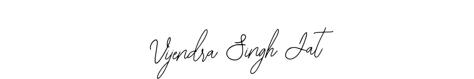 The best way (Bearetta-2O07w) to make a short signature is to pick only two or three words in your name. The name Vijendra Singh Jat include a total of six letters. For converting this name. Vijendra Singh Jat signature style 12 images and pictures png