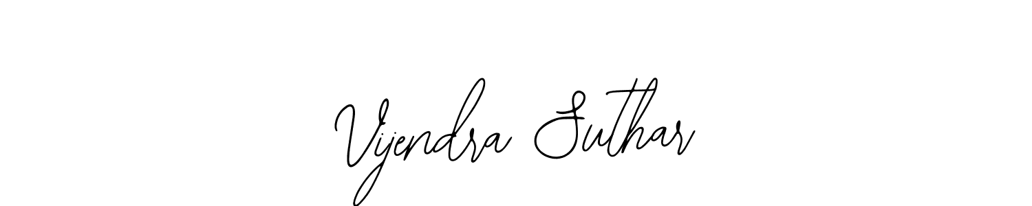 Vijendra Suthar stylish signature style. Best Handwritten Sign (Bearetta-2O07w) for my name. Handwritten Signature Collection Ideas for my name Vijendra Suthar. Vijendra Suthar signature style 12 images and pictures png