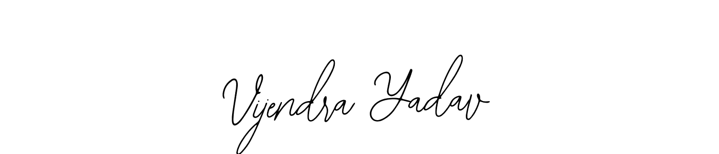 The best way (Bearetta-2O07w) to make a short signature is to pick only two or three words in your name. The name Vijendra Yadav include a total of six letters. For converting this name. Vijendra Yadav signature style 12 images and pictures png