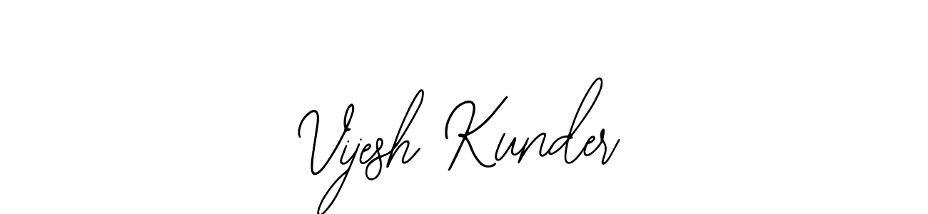 Make a beautiful signature design for name Vijesh Kunder. Use this online signature maker to create a handwritten signature for free. Vijesh Kunder signature style 12 images and pictures png