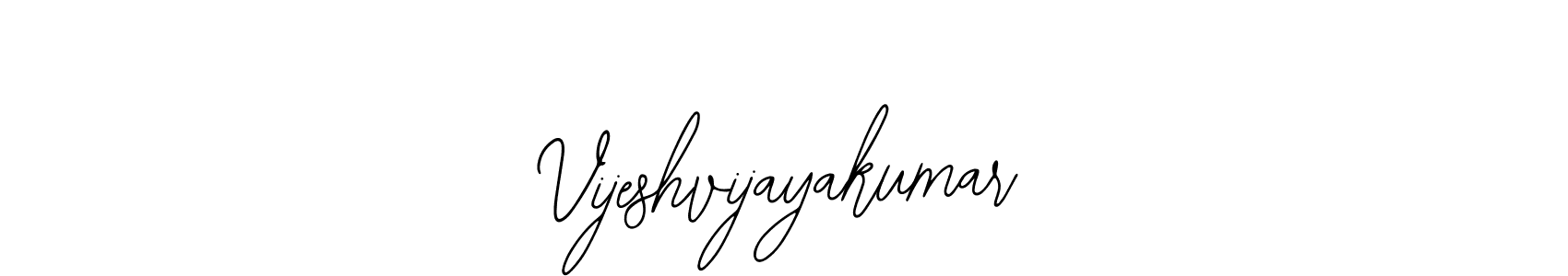 How to make Vijeshvijayakumar name signature. Use Bearetta-2O07w style for creating short signs online. This is the latest handwritten sign. Vijeshvijayakumar signature style 12 images and pictures png