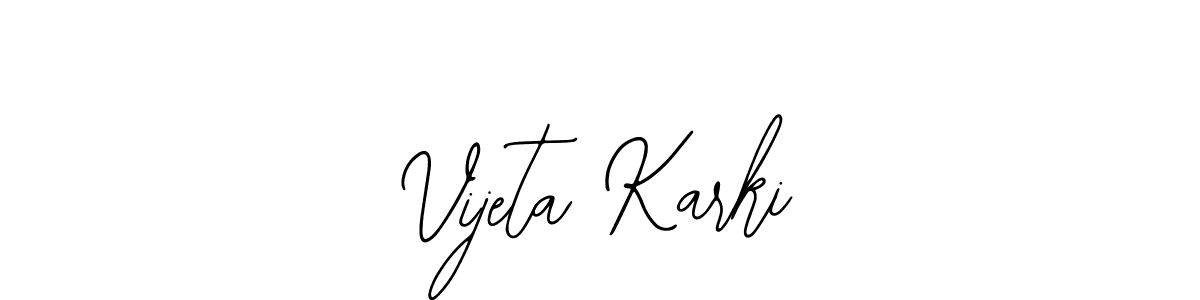 Vijeta Karki stylish signature style. Best Handwritten Sign (Bearetta-2O07w) for my name. Handwritten Signature Collection Ideas for my name Vijeta Karki. Vijeta Karki signature style 12 images and pictures png