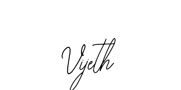 The best way (Bearetta-2O07w) to make a short signature is to pick only two or three words in your name. The name Vijeth include a total of six letters. For converting this name. Vijeth signature style 12 images and pictures png