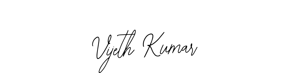 Also You can easily find your signature by using the search form. We will create Vijeth Kumar name handwritten signature images for you free of cost using Bearetta-2O07w sign style. Vijeth Kumar signature style 12 images and pictures png