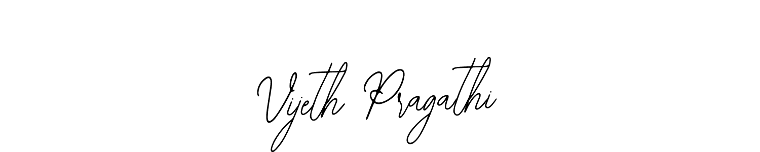 Make a beautiful signature design for name Vijeth Pragathi. With this signature (Bearetta-2O07w) style, you can create a handwritten signature for free. Vijeth Pragathi signature style 12 images and pictures png