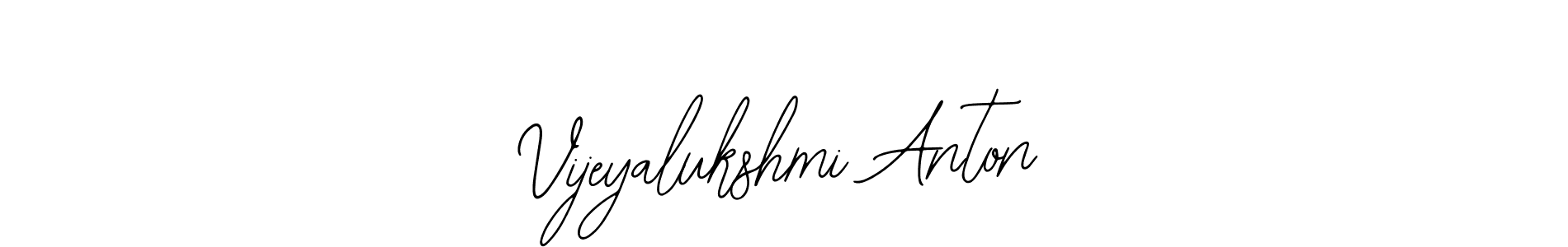 You should practise on your own different ways (Bearetta-2O07w) to write your name (Vijeyalukshmi Anton) in signature. don't let someone else do it for you. Vijeyalukshmi Anton signature style 12 images and pictures png