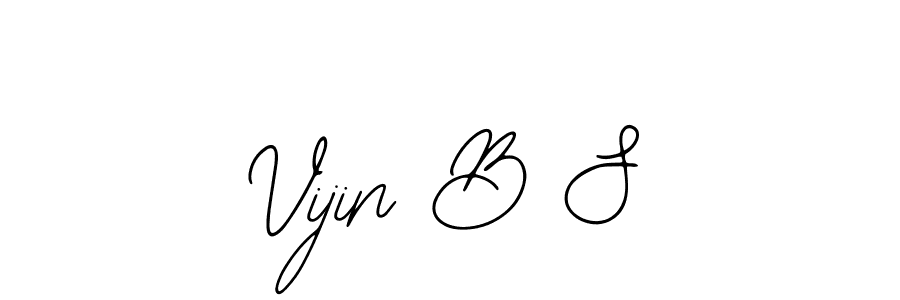 Bearetta-2O07w is a professional signature style that is perfect for those who want to add a touch of class to their signature. It is also a great choice for those who want to make their signature more unique. Get Vijin B S name to fancy signature for free. Vijin B S signature style 12 images and pictures png