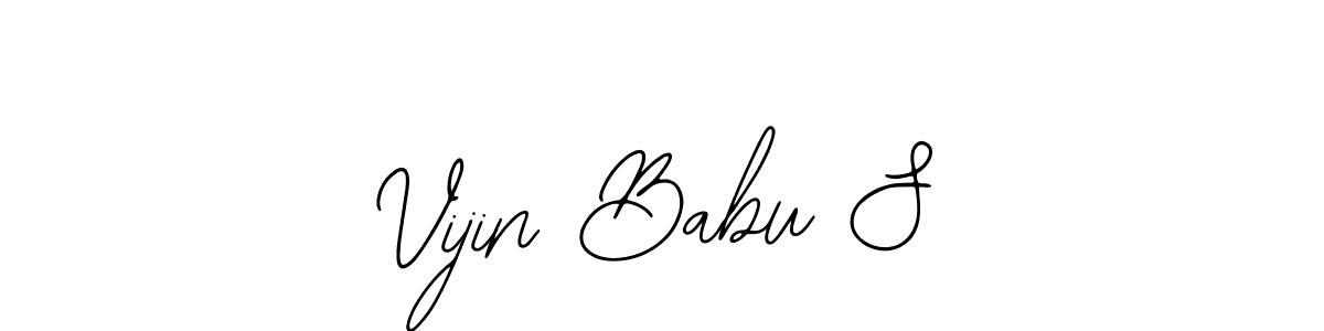 How to make Vijin Babu S signature? Bearetta-2O07w is a professional autograph style. Create handwritten signature for Vijin Babu S name. Vijin Babu S signature style 12 images and pictures png