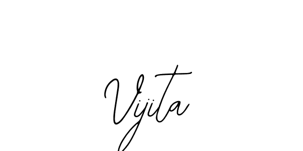 How to make Vijita name signature. Use Bearetta-2O07w style for creating short signs online. This is the latest handwritten sign. Vijita signature style 12 images and pictures png