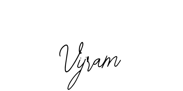 How to make Vijram name signature. Use Bearetta-2O07w style for creating short signs online. This is the latest handwritten sign. Vijram signature style 12 images and pictures png