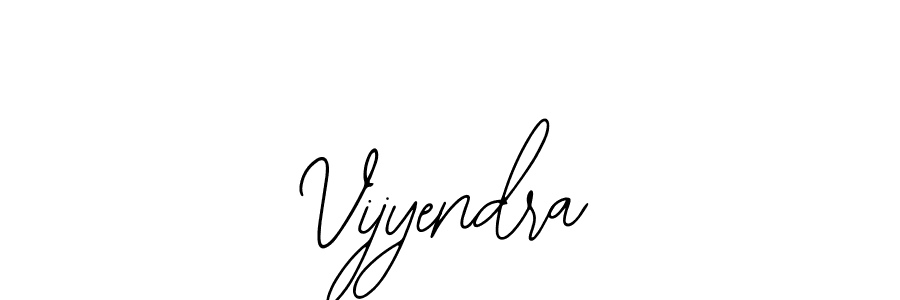 Use a signature maker to create a handwritten signature online. With this signature software, you can design (Bearetta-2O07w) your own signature for name Vijyendra. Vijyendra signature style 12 images and pictures png