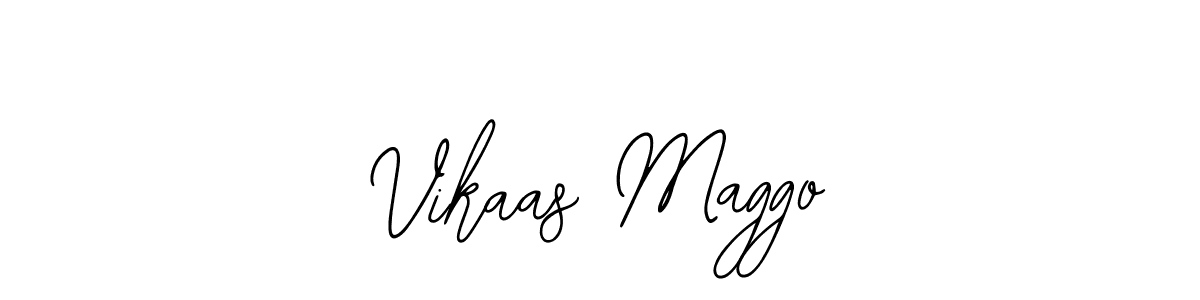 This is the best signature style for the Vikaas Maggo name. Also you like these signature font (Bearetta-2O07w). Mix name signature. Vikaas Maggo signature style 12 images and pictures png