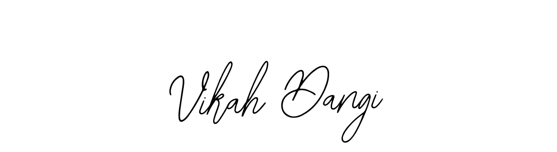 Also You can easily find your signature by using the search form. We will create Vikah Dangi name handwritten signature images for you free of cost using Bearetta-2O07w sign style. Vikah Dangi signature style 12 images and pictures png