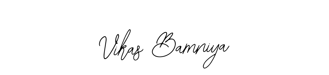 You can use this online signature creator to create a handwritten signature for the name Vikas Bamniya. This is the best online autograph maker. Vikas Bamniya signature style 12 images and pictures png