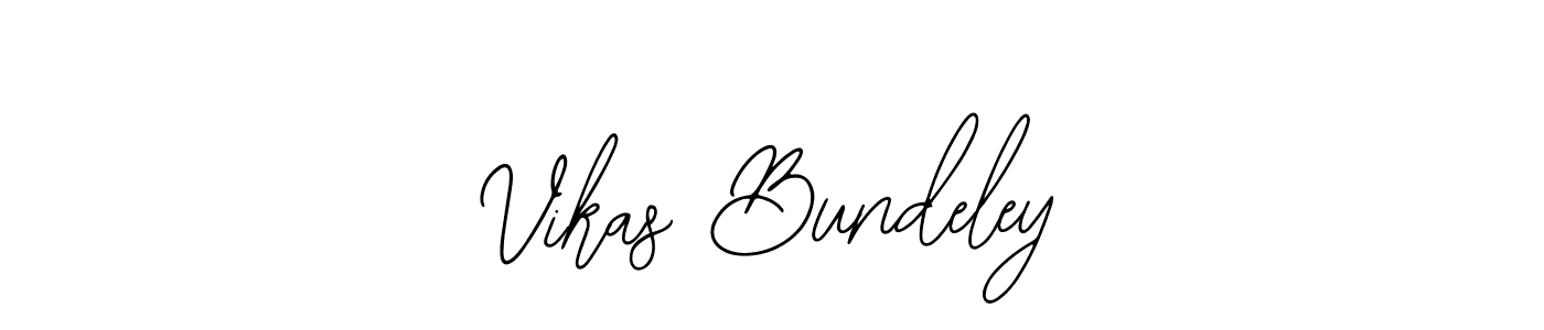 Also we have Vikas Bundeley name is the best signature style. Create professional handwritten signature collection using Bearetta-2O07w autograph style. Vikas Bundeley signature style 12 images and pictures png