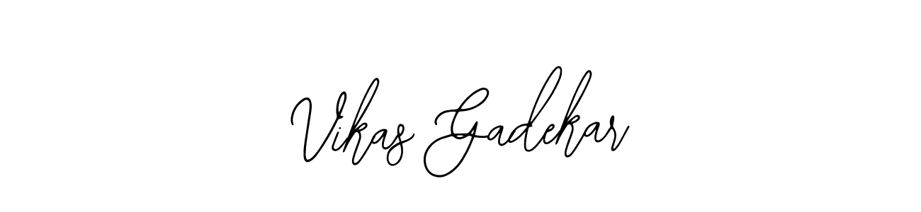How to make Vikas Gadekar name signature. Use Bearetta-2O07w style for creating short signs online. This is the latest handwritten sign. Vikas Gadekar signature style 12 images and pictures png