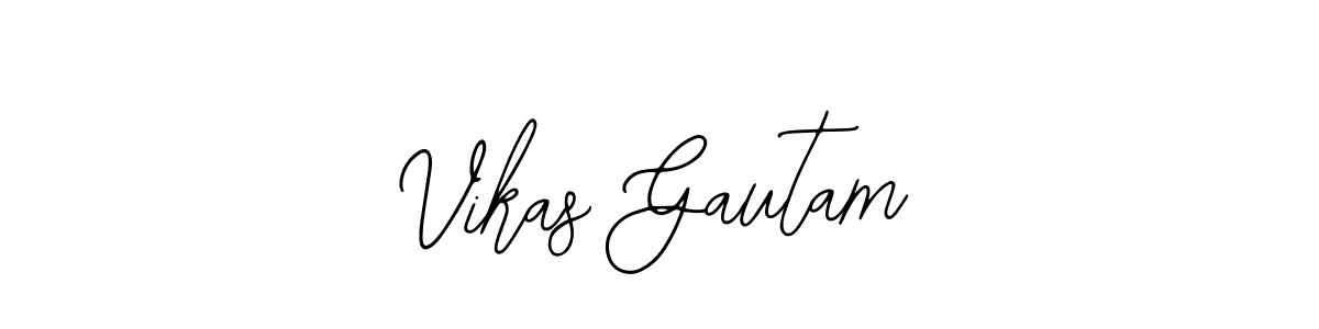 The best way (Bearetta-2O07w) to make a short signature is to pick only two or three words in your name. The name Vikas Gautam include a total of six letters. For converting this name. Vikas Gautam signature style 12 images and pictures png