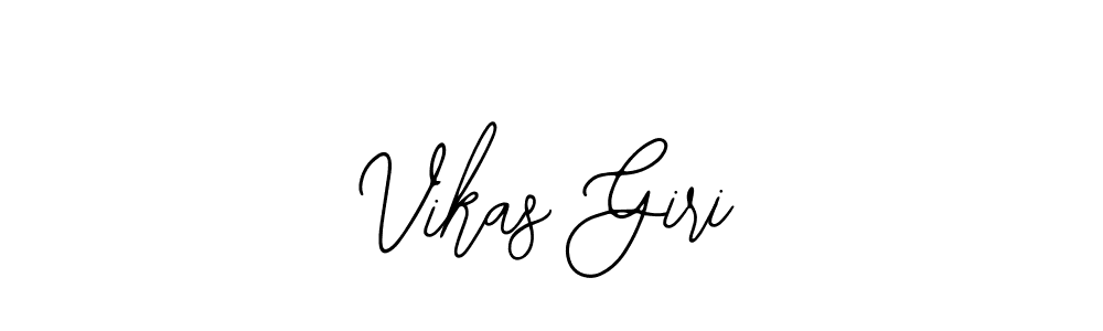 You should practise on your own different ways (Bearetta-2O07w) to write your name (Vikas Giri) in signature. don't let someone else do it for you. Vikas Giri signature style 12 images and pictures png