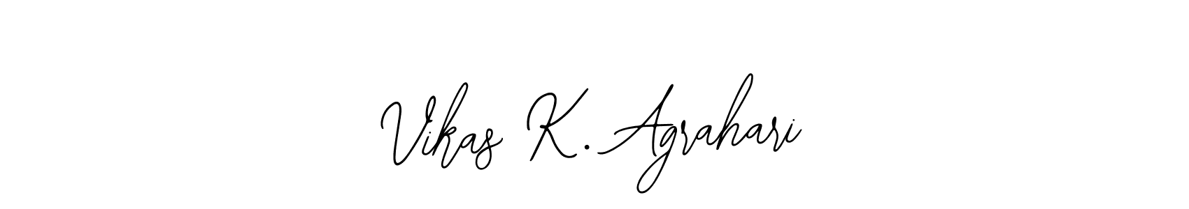 Design your own signature with our free online signature maker. With this signature software, you can create a handwritten (Bearetta-2O07w) signature for name Vikas K. Agrahari. Vikas K. Agrahari signature style 12 images and pictures png