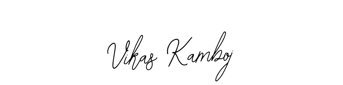 You should practise on your own different ways (Bearetta-2O07w) to write your name (Vikas Kamboj) in signature. don't let someone else do it for you. Vikas Kamboj signature style 12 images and pictures png
