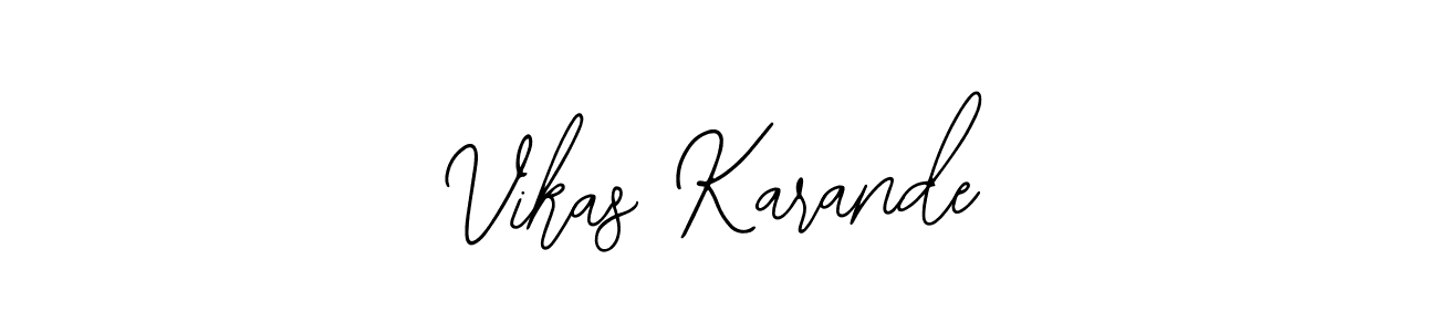 Also we have Vikas Karande name is the best signature style. Create professional handwritten signature collection using Bearetta-2O07w autograph style. Vikas Karande signature style 12 images and pictures png