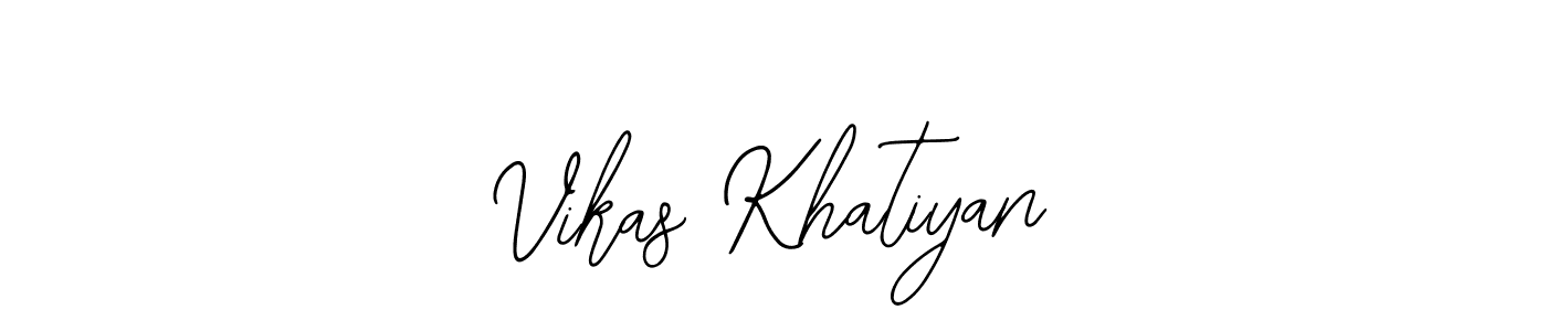 How to make Vikas Khatiyan signature? Bearetta-2O07w is a professional autograph style. Create handwritten signature for Vikas Khatiyan name. Vikas Khatiyan signature style 12 images and pictures png