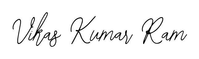 Create your official email sign-off with Vikas Kumar Ram name in Bearetta-2O07w style. Crisp, clean, and perfectly legible across all screens. Vikas Kumar Ram signature style 12 images and pictures png