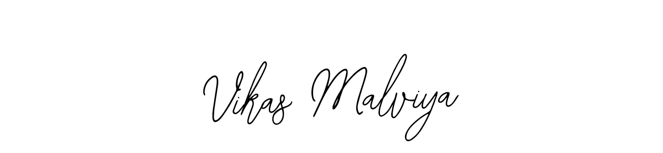 How to make Vikas Malviya name signature. Use Bearetta-2O07w style for creating short signs online. This is the latest handwritten sign. Vikas Malviya signature style 12 images and pictures png