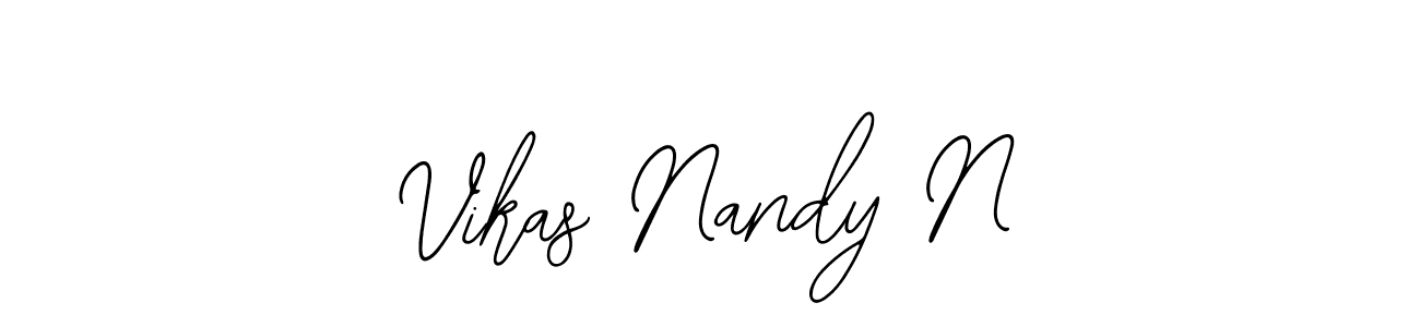 You should practise on your own different ways (Bearetta-2O07w) to write your name (Vikas Nandy N) in signature. don't let someone else do it for you. Vikas Nandy N signature style 12 images and pictures png