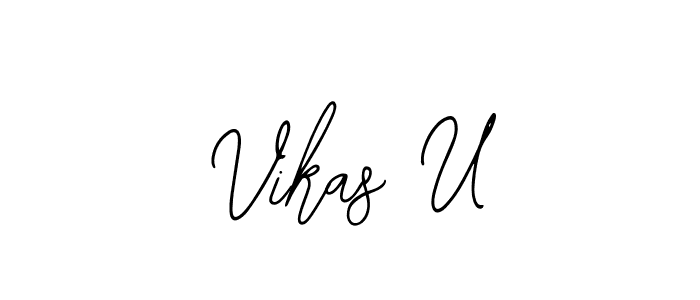 How to make Vikas U signature? Bearetta-2O07w is a professional autograph style. Create handwritten signature for Vikas U name. Vikas U signature style 12 images and pictures png