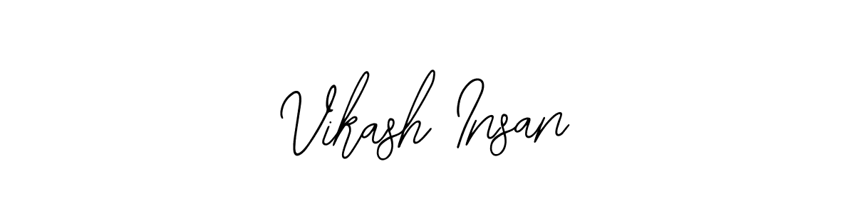 Also You can easily find your signature by using the search form. We will create Vikash Insan name handwritten signature images for you free of cost using Bearetta-2O07w sign style. Vikash Insan signature style 12 images and pictures png