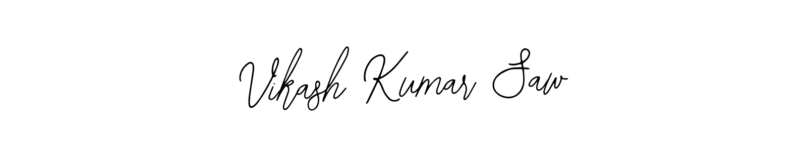 How to make Vikash Kumar Saw name signature. Use Bearetta-2O07w style for creating short signs online. This is the latest handwritten sign. Vikash Kumar Saw signature style 12 images and pictures png