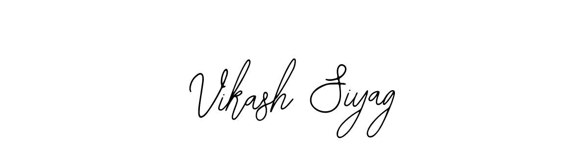 The best way (Bearetta-2O07w) to make a short signature is to pick only two or three words in your name. The name Vikash Siyag include a total of six letters. For converting this name. Vikash Siyag signature style 12 images and pictures png