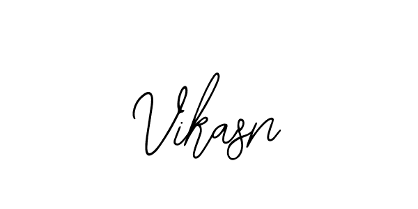 How to make Vikasn name signature. Use Bearetta-2O07w style for creating short signs online. This is the latest handwritten sign. Vikasn signature style 12 images and pictures png