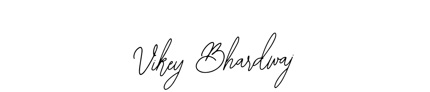 How to make Vikey Bhardwaj name signature. Use Bearetta-2O07w style for creating short signs online. This is the latest handwritten sign. Vikey Bhardwaj signature style 12 images and pictures png